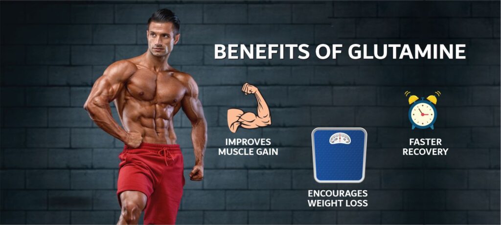 musclex nutrition glutamine 150gm banner